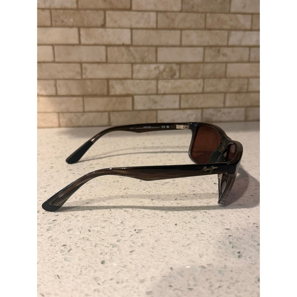 Maui Jim Onshore MJ0798S 003 Chocolate Fade Polarized Glass Sunglasses 58-17 - Picture 2 of 6